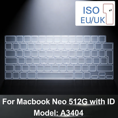 2026 New TPU Keyboard Cover for MacBook Neo 13 A3404, US & EU Layout Compatible, Ultra-Thin Clear Transparent Keyboard Protector