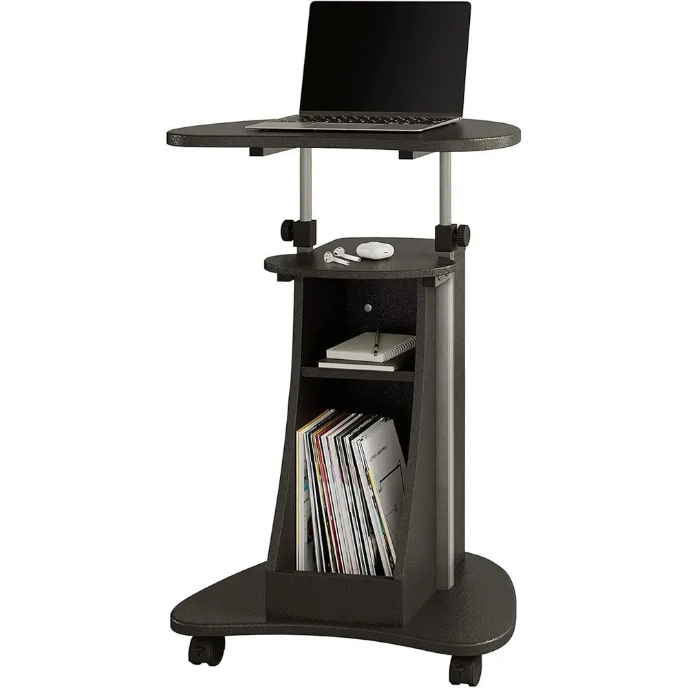Adjustable Height Rolling Laptop Cart - ElectronAge