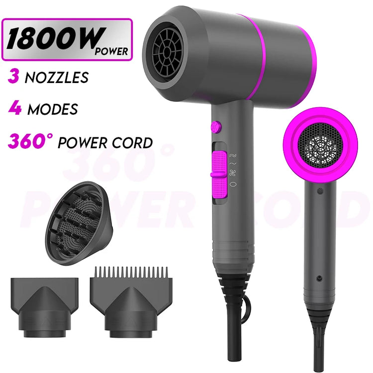 VoluVibe Ionic Breeze Pro Professional Ionic Hair Dryer - ElectronAge