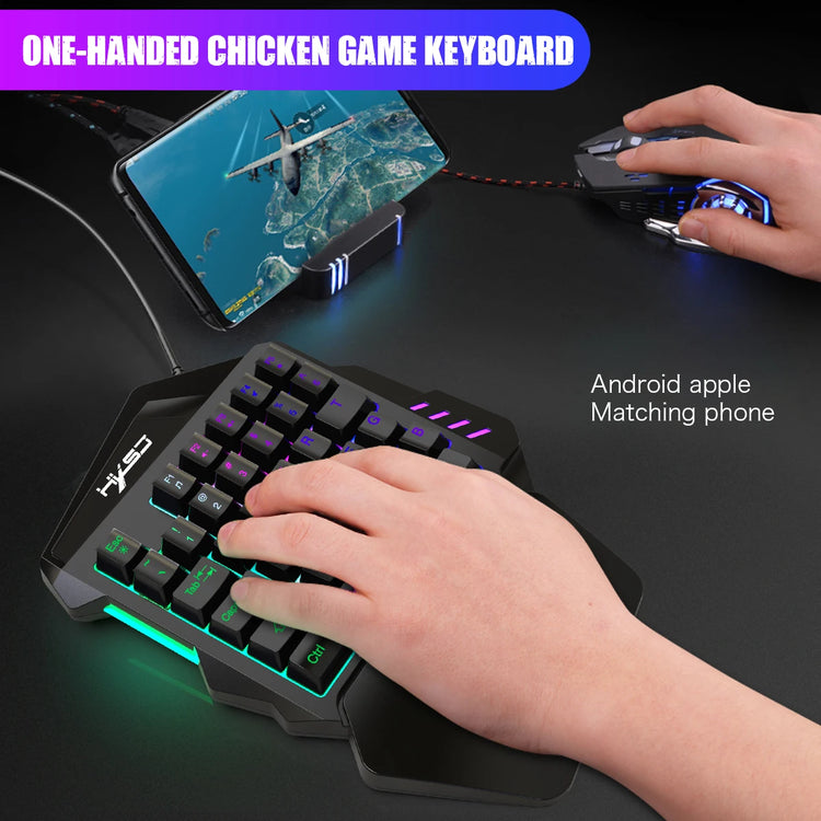 Ergonomic One-Handed Gaming Keyboard - ElectronAge