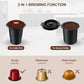 3-in-1 Pod Coffee Machine KC101 - Single Serve Coffee Maker - Quick Brew for Pods Ground Coffee Tea Black