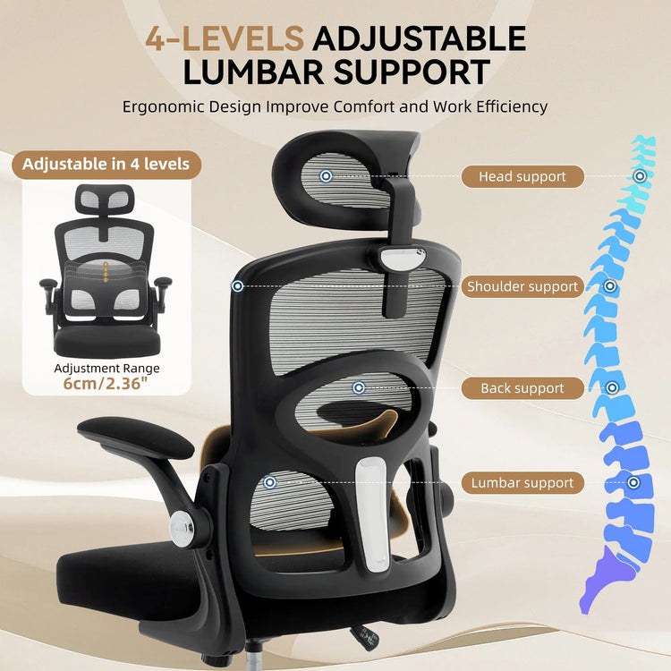 HiMISS Ergonomic High-Back Mesh Chair - ElectronAge