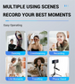 2025 New 1750mm Wireless Selfie Stick Tripod Stand Foldable Monopod With Led Light For Smartphones Balance Steady Shooting Live