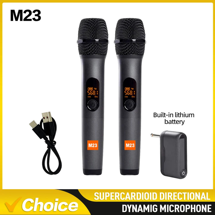 G-MARK M23 UHF 2 Channel Wireless Microphone System - ElectronAge