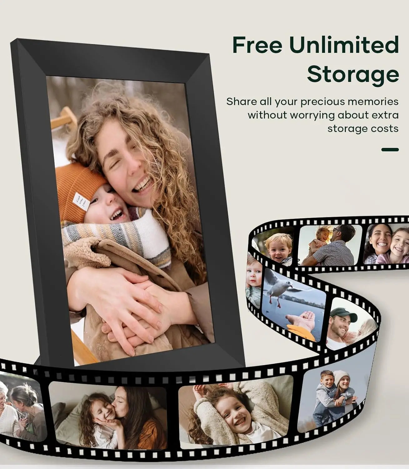 XMSJ 10.1" WiFi Digital Photo Frame - ElectronAge