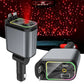 4 In 1 Retractable Car Charger Starlight In Car Roof 100w USB Type C Ports Super Fast Car Phone Charger Car Adapter for iphone
