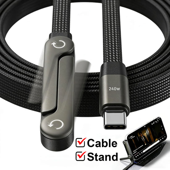 240W Type-C To Type C Cable Elbow Fast Charging Data Cable