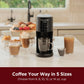 Single Serve Coffee Maker for K-Cup Ground Beans & Loose-Leaf Tea, Versatile 3-in-1 Pod Coffee Maker, Small Single Cup Machine w