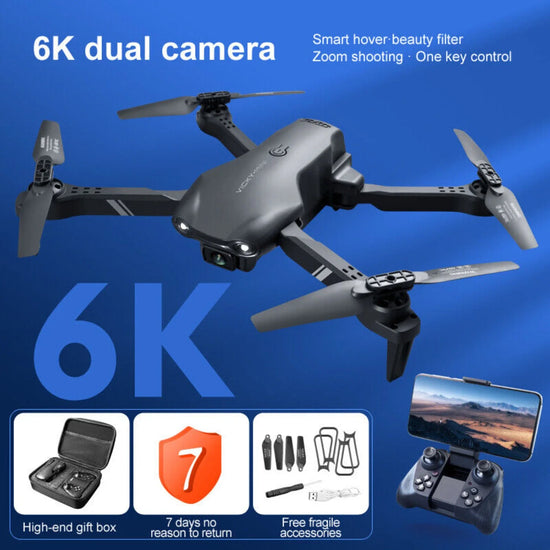 2026 Foldable RC Drone 6K HD Dual Camera - ElectronAge