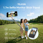 TELESIN 1.7M Screen Monitor Remote Control Wireless Bluetooth Selfie Stick Tripod For Smart Phone Iphone SAMSUNG XIAOMI HUAWEI