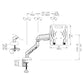 Gas Spring Laptop Desk Mount for 11.617.3 Laptops/Monitors - ElectronAge