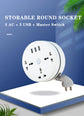 Round Universal Power Strip Portable Extension Cord Socket Plug USB Phone Charger With 3 USB Cable Smart Home EU US UK AU Plug