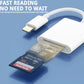 2-in-1 Lightning to SD TF Card Reader