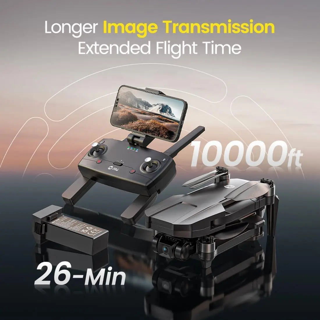 4K GPS Drone with 3-Axis Gimbal - ElectronAge