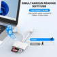 5-in-1 USB 3.0 Type-C SD TF CF Card Reader for iPhone 14 15 16 iPad MacBook Android Huawei Laptop OTG Adapter No APP Requires
