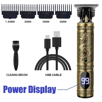 T9 Electric Hair Clipper for Men Professional Rechargeable Hair Cutting Machine Barber Shaver Haircut Remover Trimmer