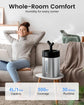 4L Cool Mist Humidifier, Dishwasher Safe & Easy Clean, for Bedroom Baby Nursery Living Room Office Plant, Black