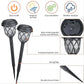 10 Pack solar powered small tube Light and shadow lamplawn lamp light is suitable for courtyard garden lawndecoration landscape