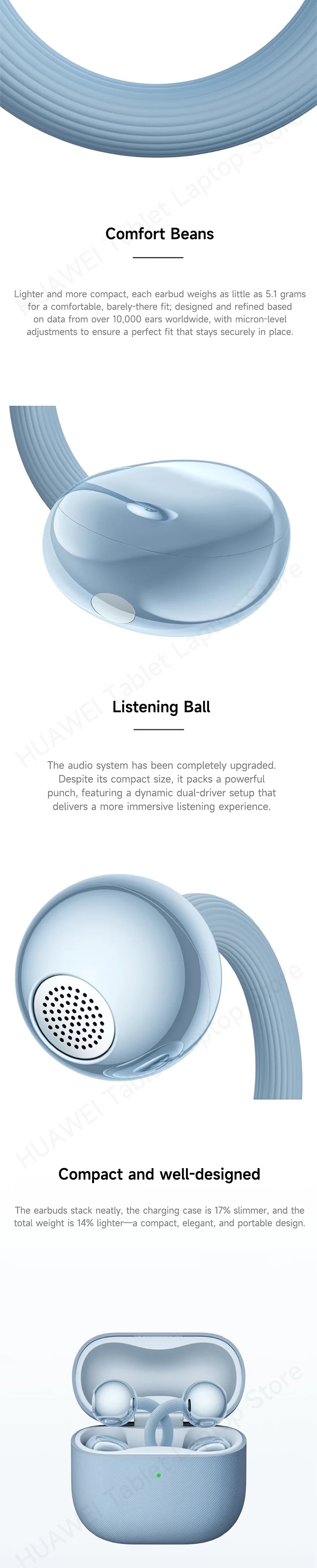 Genuine HUAWEI FreeClip 2 Wireless Earbuds - ElectronAge