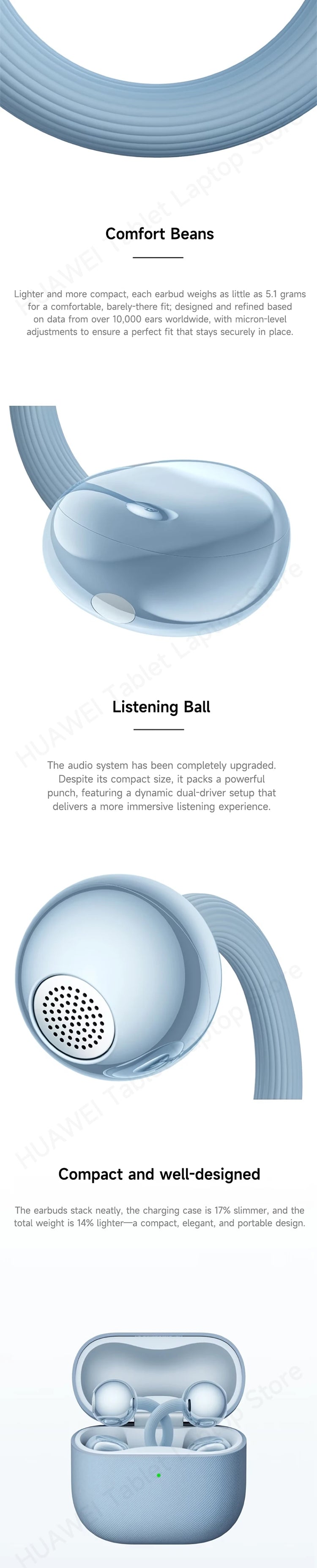 Genuine HUAWEI FreeClip 2 Wireless Earbuds - ElectronAge