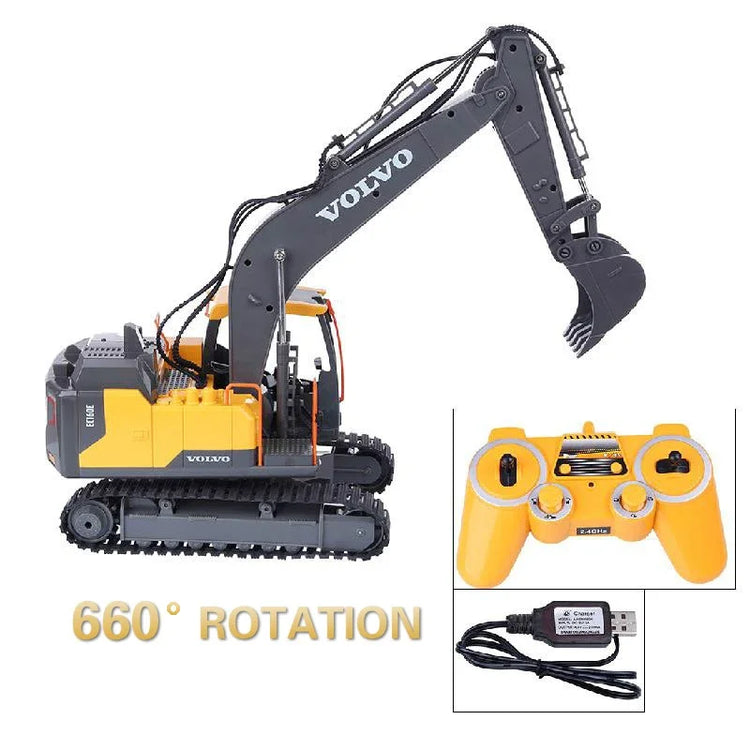 Double E E568 RC Excavator 17 Channel 1:16 3 IN 1 RC Engineering Car - ElectronAge