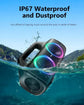 80W Portable Wireless Speaker with Lights, IP67 Waterproof, Deep Bass Bluetooth 5.3 for Outdoor Party Camping Gifts