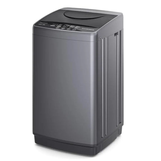 1.06 Cu.Ft. Portable Washing Machine 7.7LBS Full-Automatic Laundry Washer with Stainless Steel Drum 10 Wash Cycles Auto-Balance