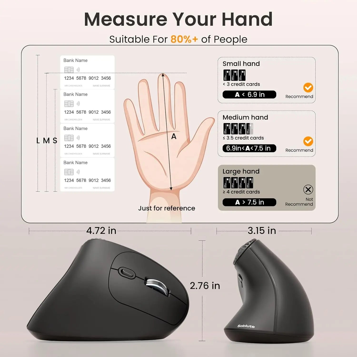 Ergonomic Wireless Mouse with Side Scroll Wheel - ElectronAge