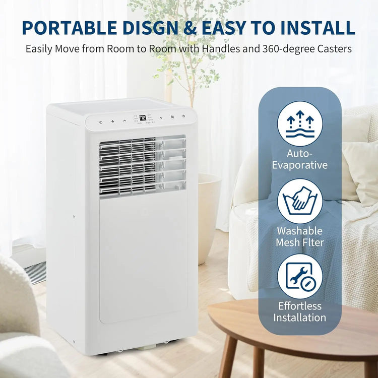 Acekool Portable Air Conditioner, 8000 BTU 3-in-1 Cooling Dehumidifier - ElectronAge