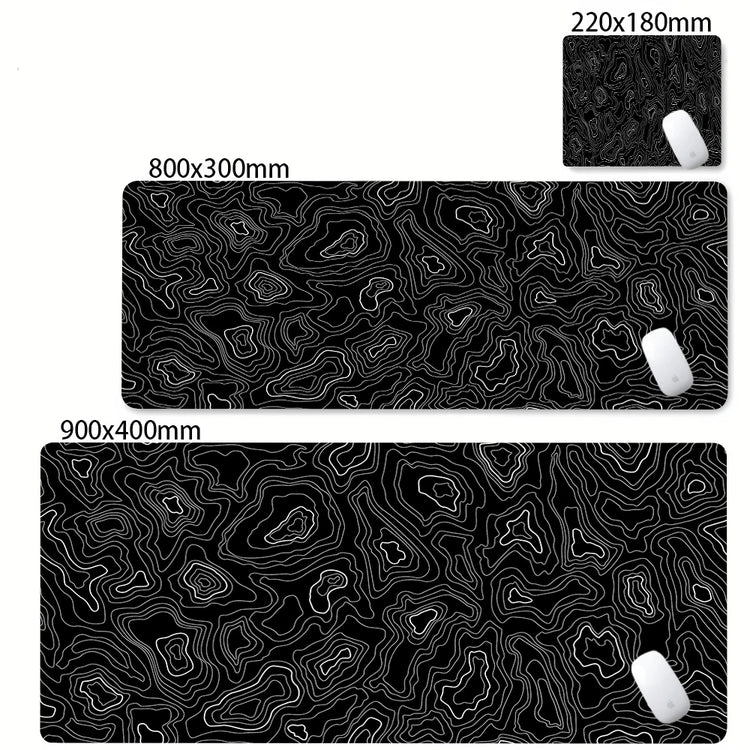 Admisitr XXL Desk Mat Black And White Strata Liquid Mousepad - ElectronAge