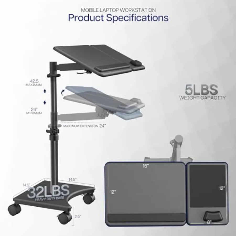 Laptop Cart for Sofa 15 x 12 inch - ElectronAge
