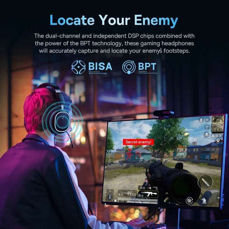 Baseus GH02 Gaming Wireless Headphone with Mic - ElectronAge