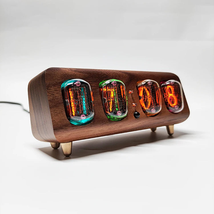 4-Bit IN12 Retro Glow Tube Clock - ElectronAge