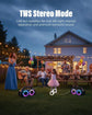 80W Portable Wireless Speaker with Lights, IP67 Waterproof, Deep Bass Bluetooth 5.3 for Outdoor Party Camping Gifts