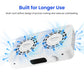 Professional Turbo Nail Dust Collector Two Hands Brushless Vacuum Cleaner Manicure Nail Tools Powerful Nail Fan Reusable Filter