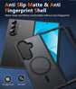 UYUXIO Matte Magnetic Phone Case for Samsung Galaxy Z Fold 7 Full Cover Translucent Mobile Cases with Magnet for Z Fold7
