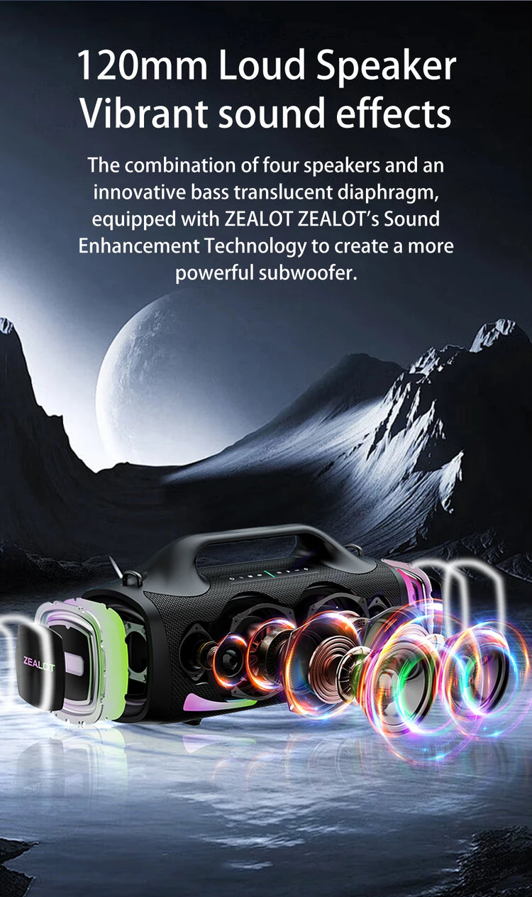 Zealot S79 100W Wireless speaker - ElectronAge