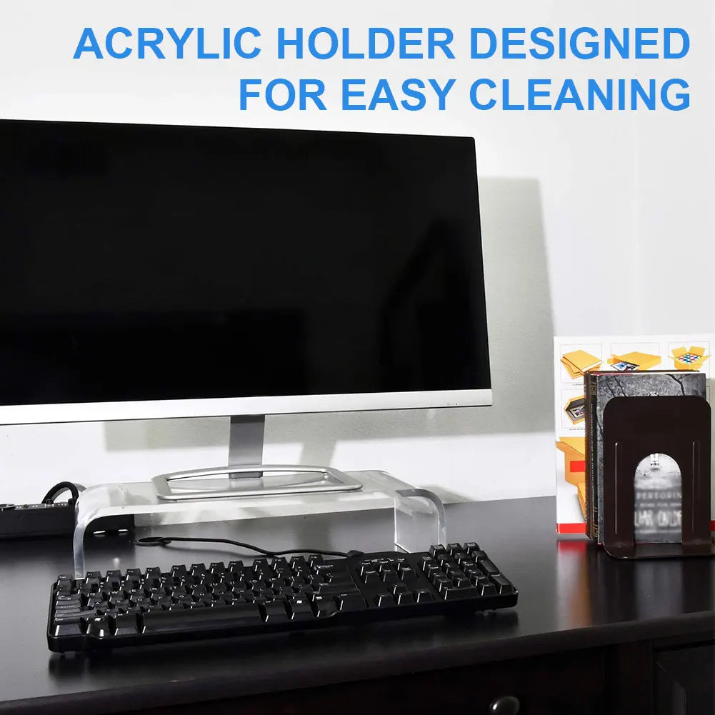 Acrylic Monitor Stand Computer Stand Desk - ElectronAge