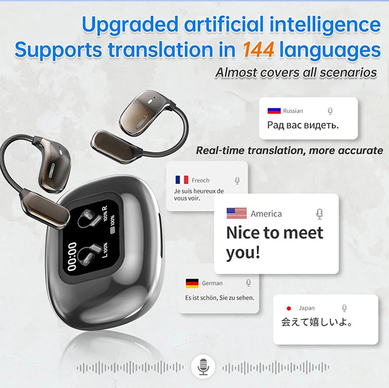 UYUXIO Real Time Translation Wireless Earbuds - ElectronAge