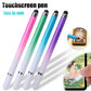 4/1Pcs 2IN1 Stylus Pen for Mobile Phone Tablet Drawing Capacitive Touch Pen Universal For iPhone Samsung Android Draw Screen Pen