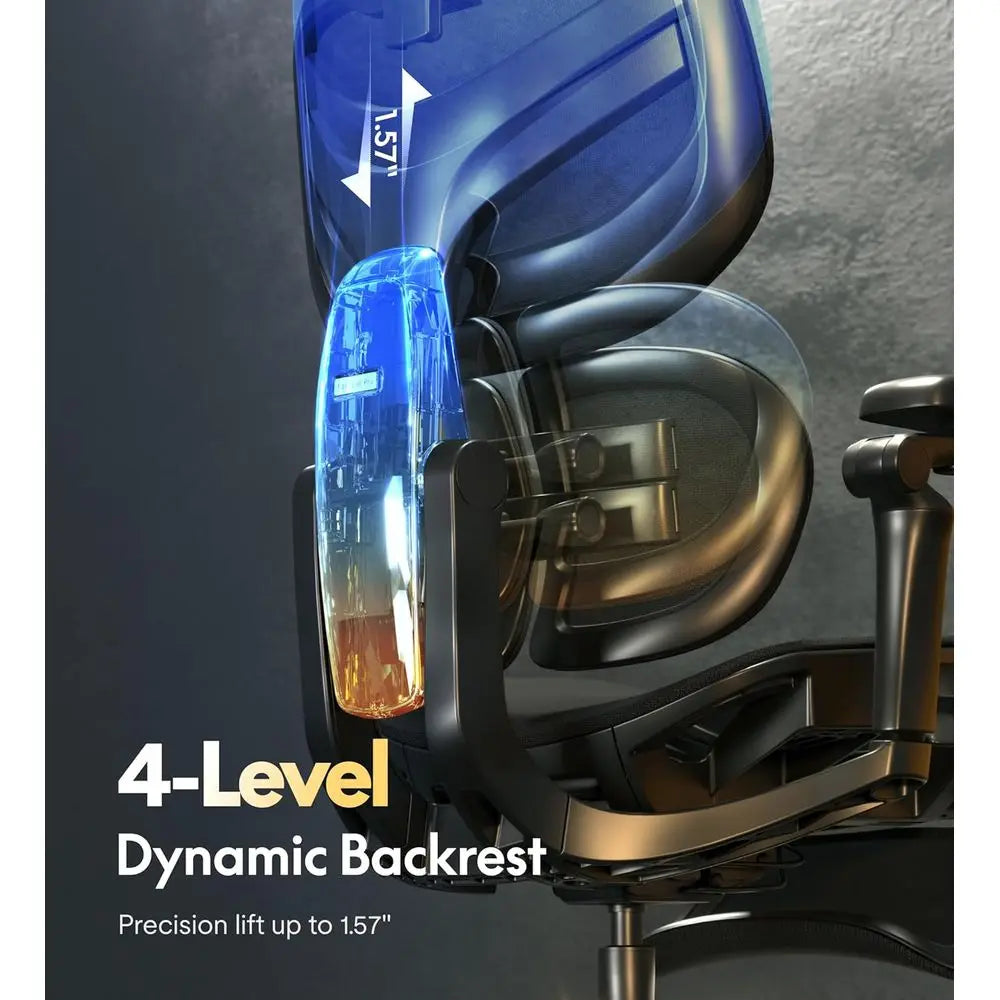 Ergonomic Gaming Chair with Adaptive Lumbar Support - ElectronAge