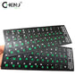 1PC Black Keyboard Stickers Russian Language Alphabet For Computer PC Dust Protection Laptop DIY Accessories