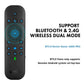 2.4G BT5.0 Dual Mode Air Mouse IR Learning New G60S Pro BT Wireless Voice Remote Control  With Backlit Light For Android TV Box