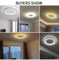 AuraGlow LED modern ceiling light