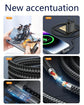 90 Degree Elbow USB C Fast Charge Cable For iPhone 17 16 15 Pro Max Samsung Xiaomi Redmi POCO OnePlus Nylon Braided Type C Cable