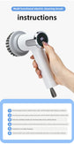 4-in-1 Electric Cleaning Brush IPX7 Waterproof Multi-Functional Wireless Handle Rechargeable Portable Brush For Bathroom Kitchen