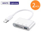 5-in-1 USB 3.0 Lightning Type C SD TF Card Reader Adapter for iPhone iPad MacBook Samsung Android Cameras Other Devices