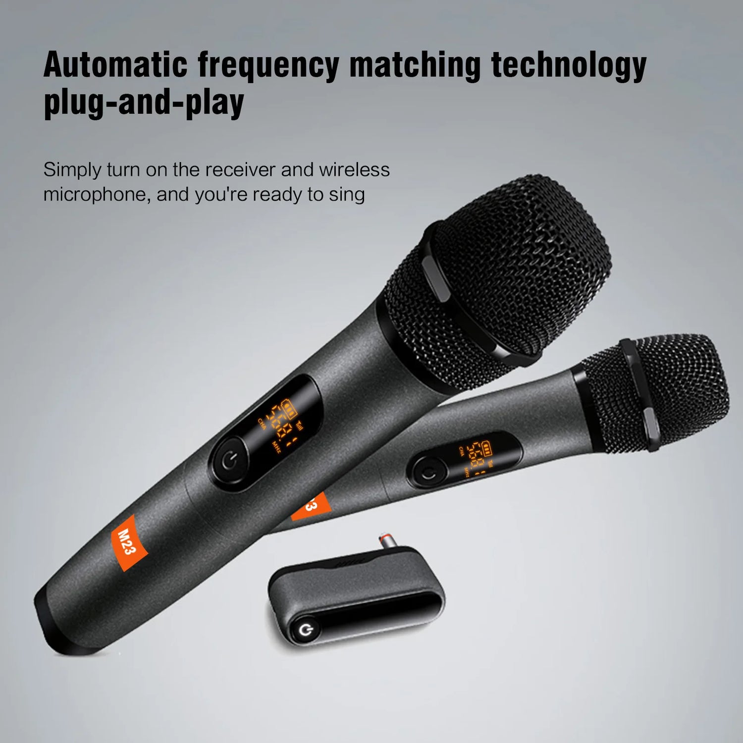 G-MARK M23 UHF 2 Channel Wireless Microphone System - ElectronAge