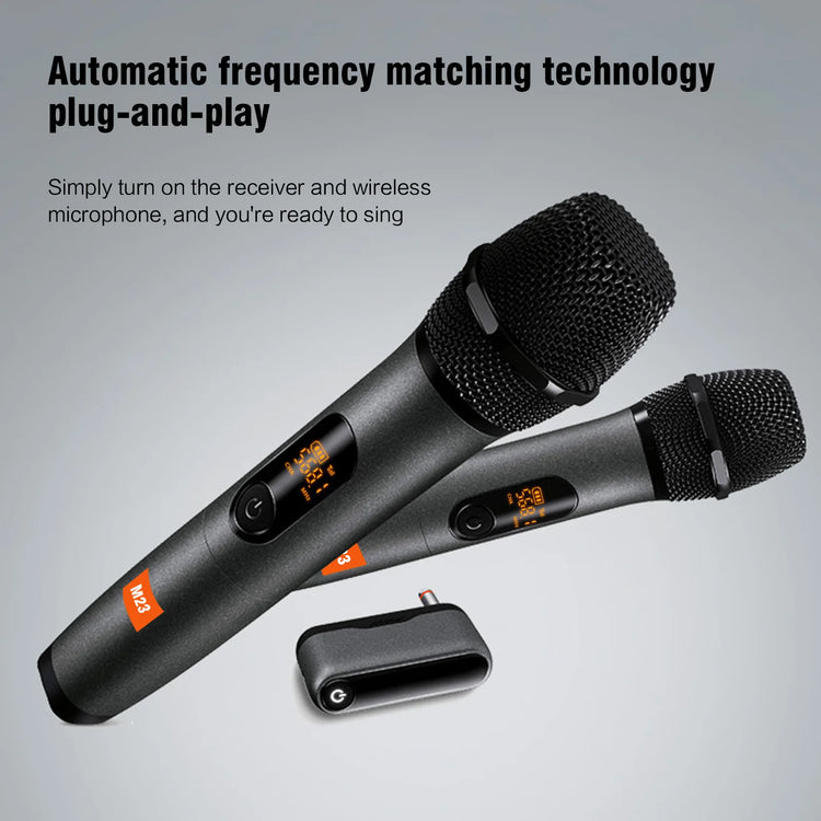 G-MARK M23 UHF 2 Channel Wireless Microphone System - ElectronAge
