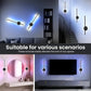 2P Rechargeable LED Wall Lamp 4400mah RGB 50CM Removable Wall Sconce Bedroom Bedside Living Room Décor Fixture Magnetism Chassis